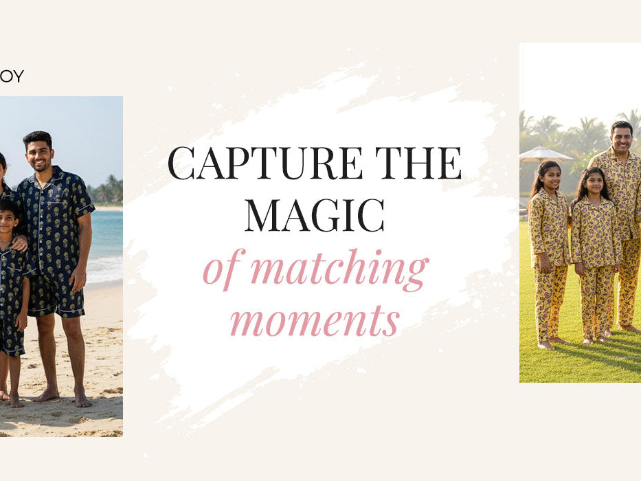 Together in the Frame: Matching Pajamas for Family Photos
