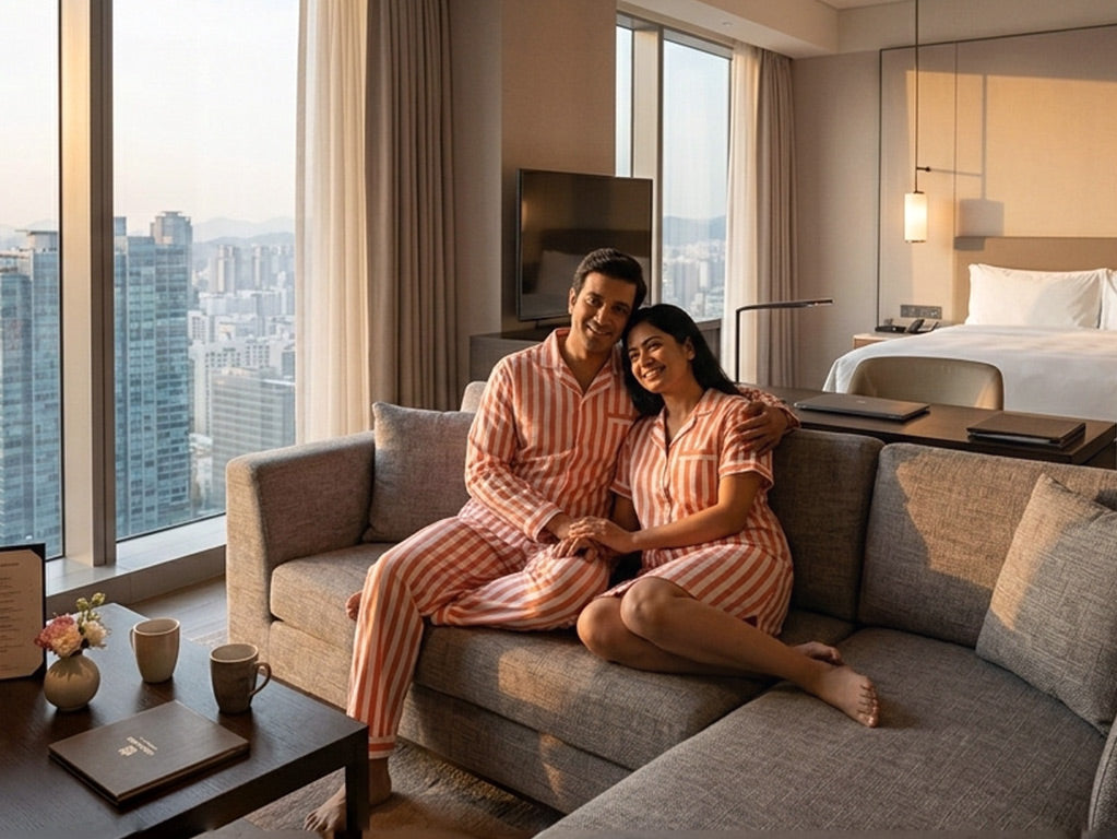 Why Matching Pajamas Make Couple Staycations More Special