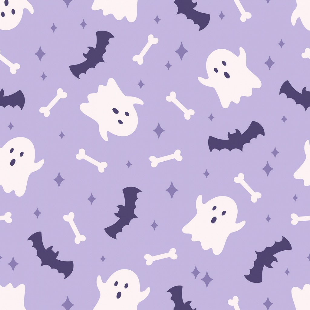 Boo Crew Print in Cotton for halloween