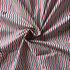 Red and Navy Zigzag in Cotton