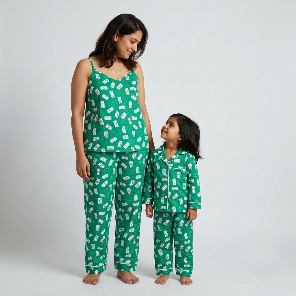 Pajama Tribe Ace of Dreams mother daughter night suit