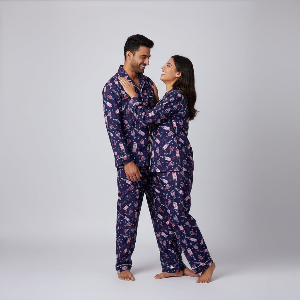 Matching Celebrations night suit for him and her