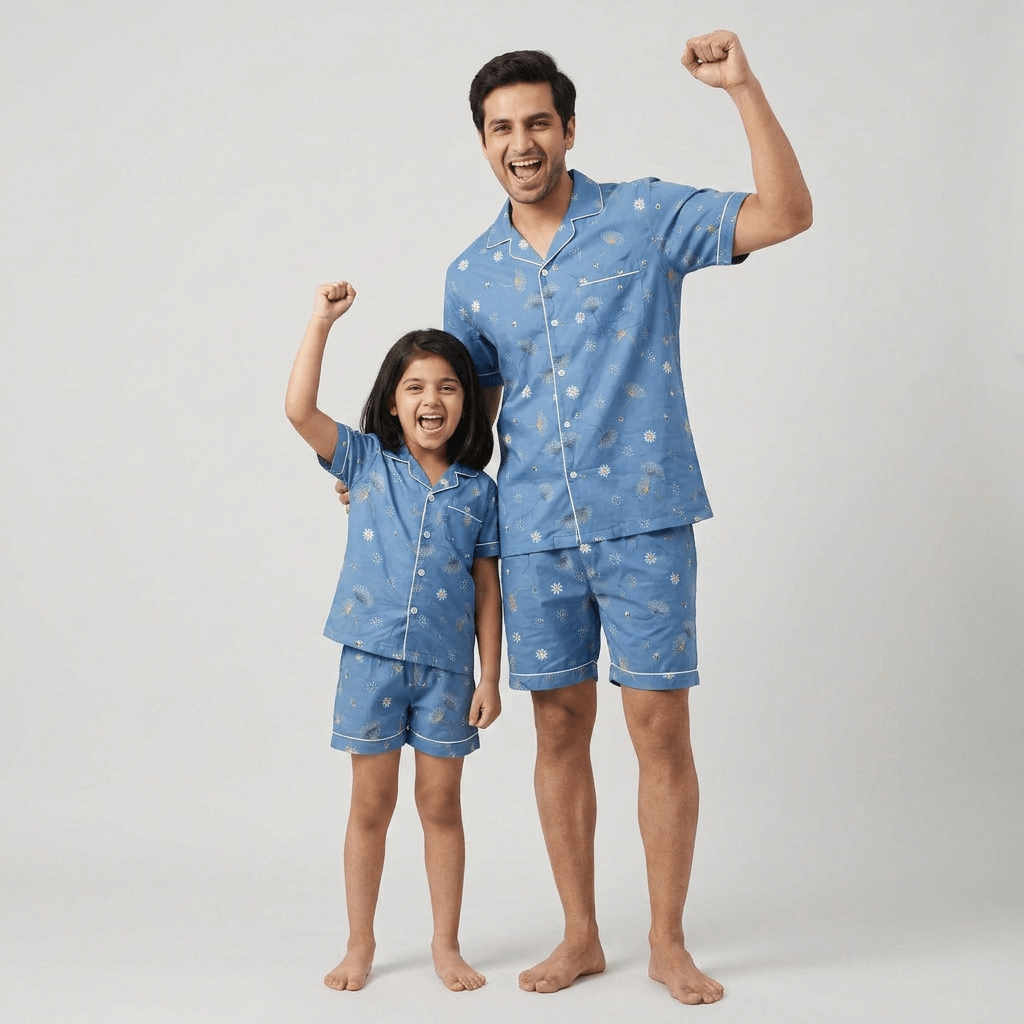 Pajama Tribe Dandelion father daughter night suit