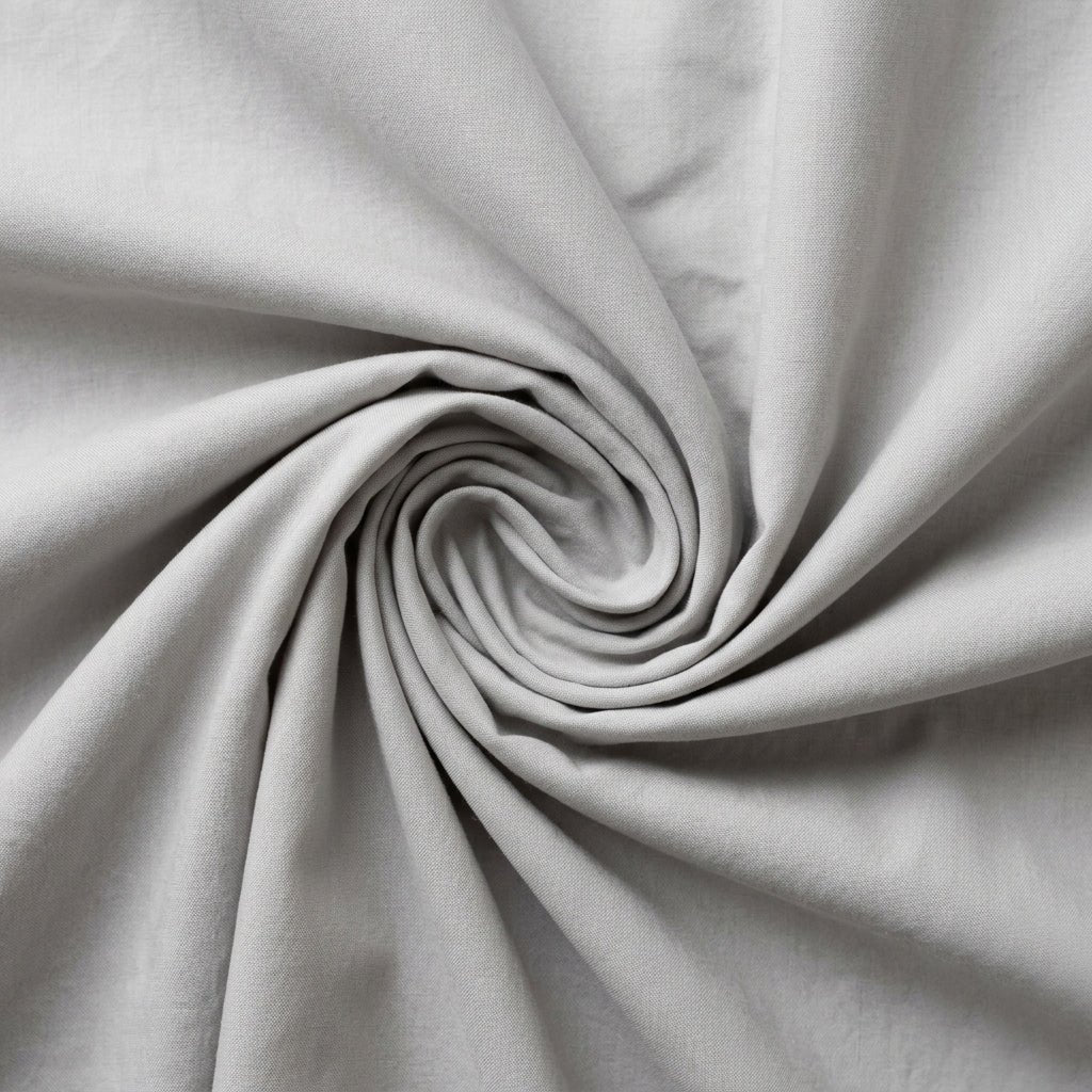 Light Grey Cotton cotton fabric close-up