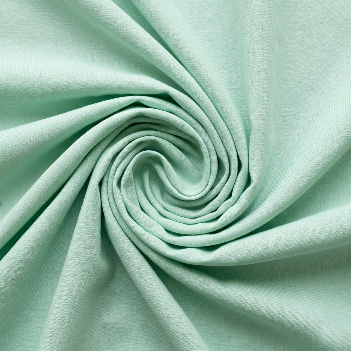 Mint Green Cotton cotton fabric close-up