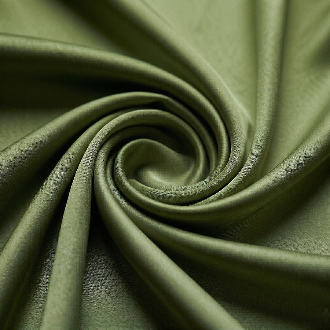 Olive Green Satin matching night suit for the two of you, styled together