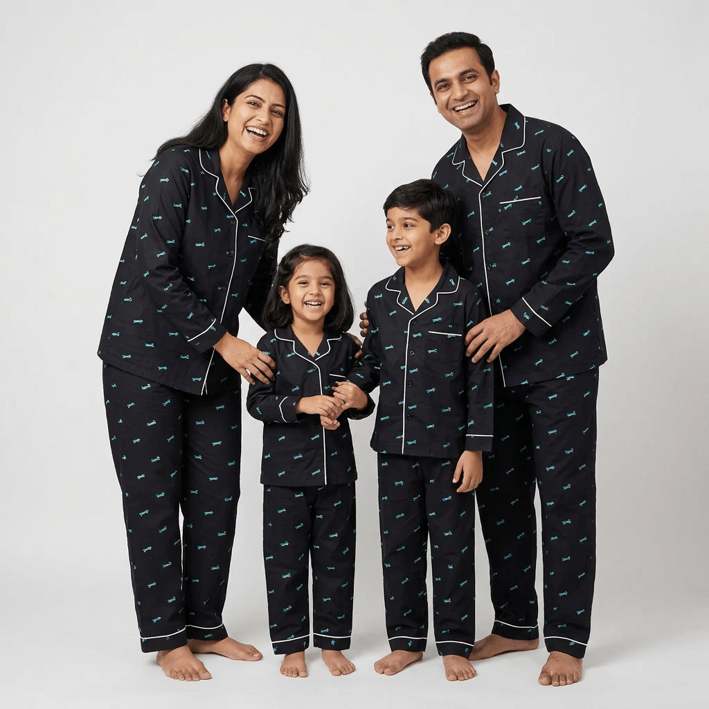 Pajama Tribe Roller Board family matching nightwear