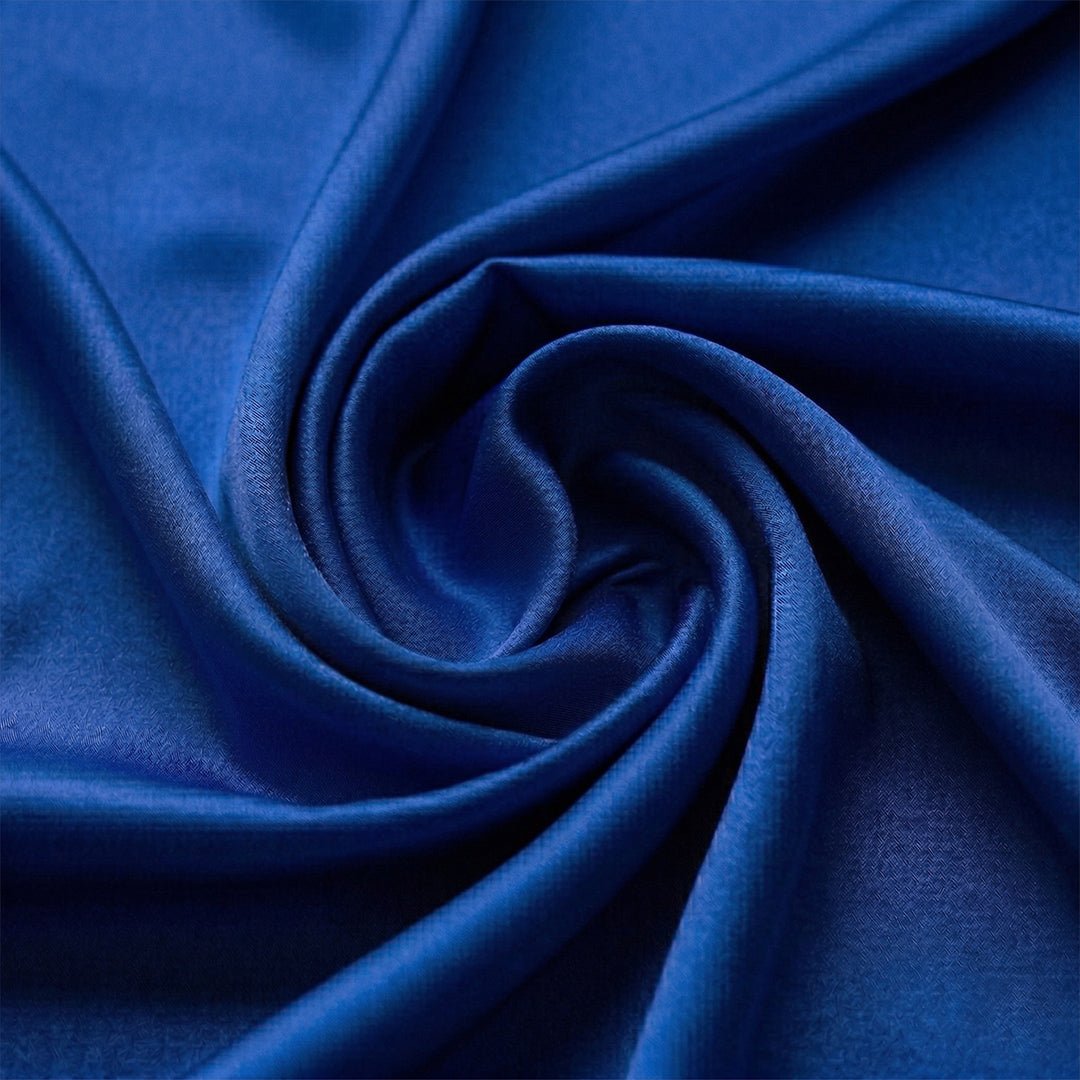 Pajama Tribe Royal Blue Satin matching couple pajamas