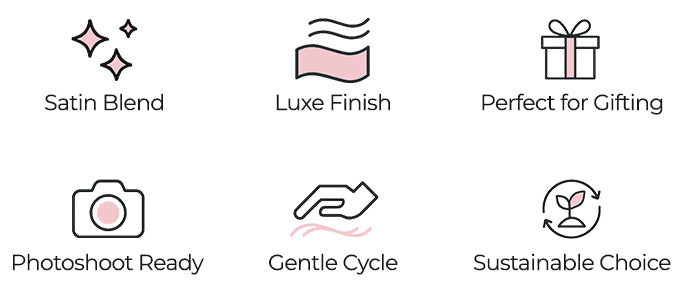 Luxe finish satin blend icons