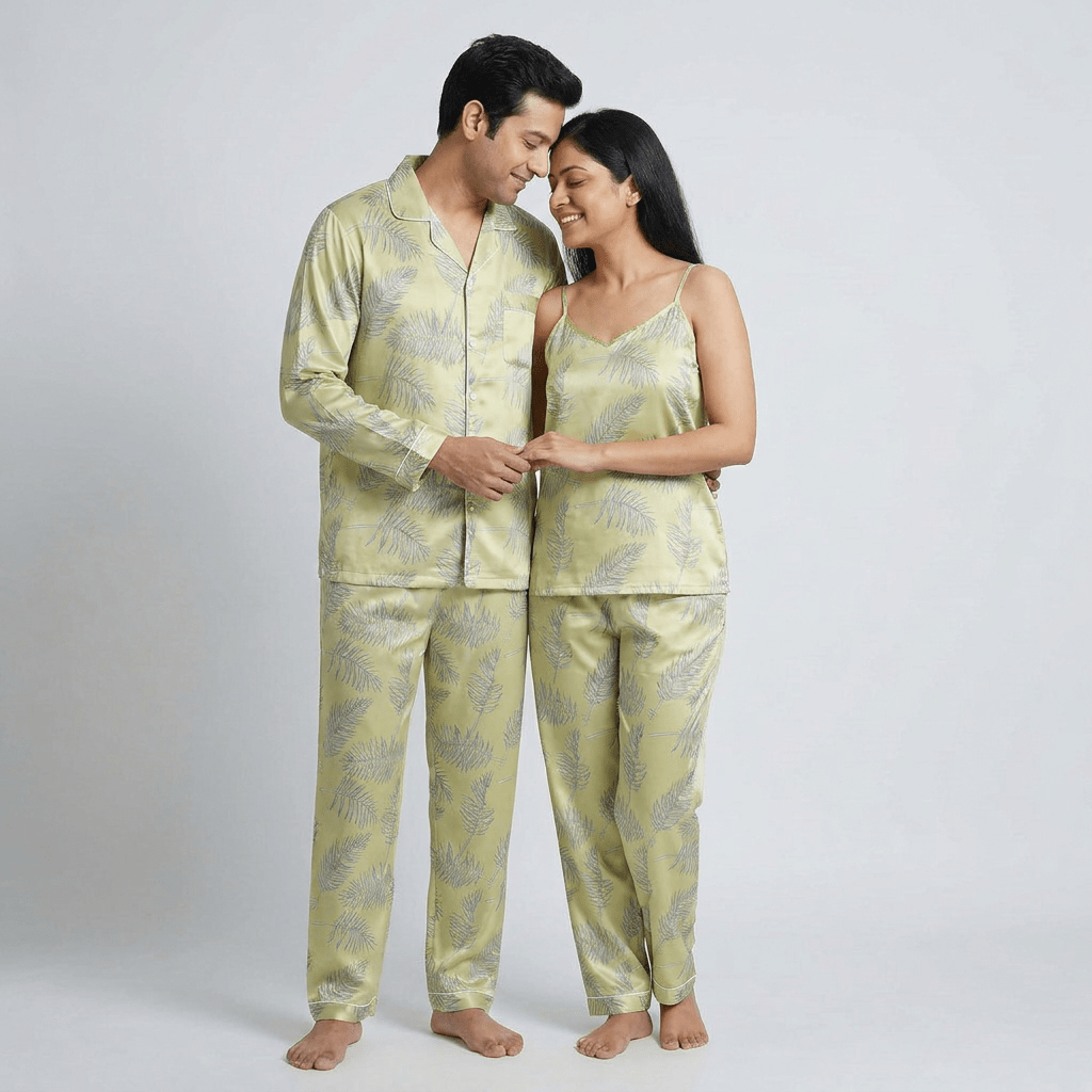 Pajama Tribe Tropical Vibes couple nightwear set