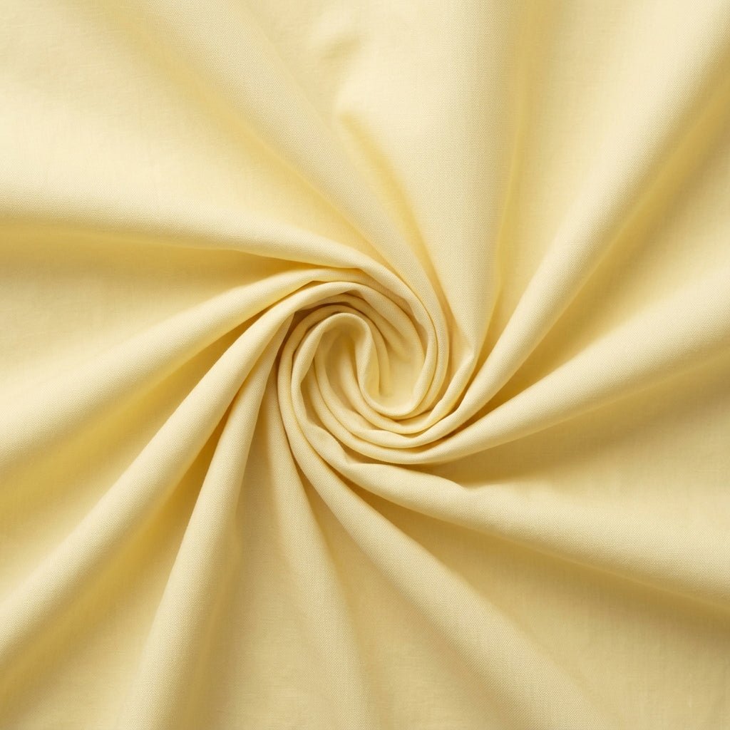 Warm Yellow Cotton cotton fabric close-up