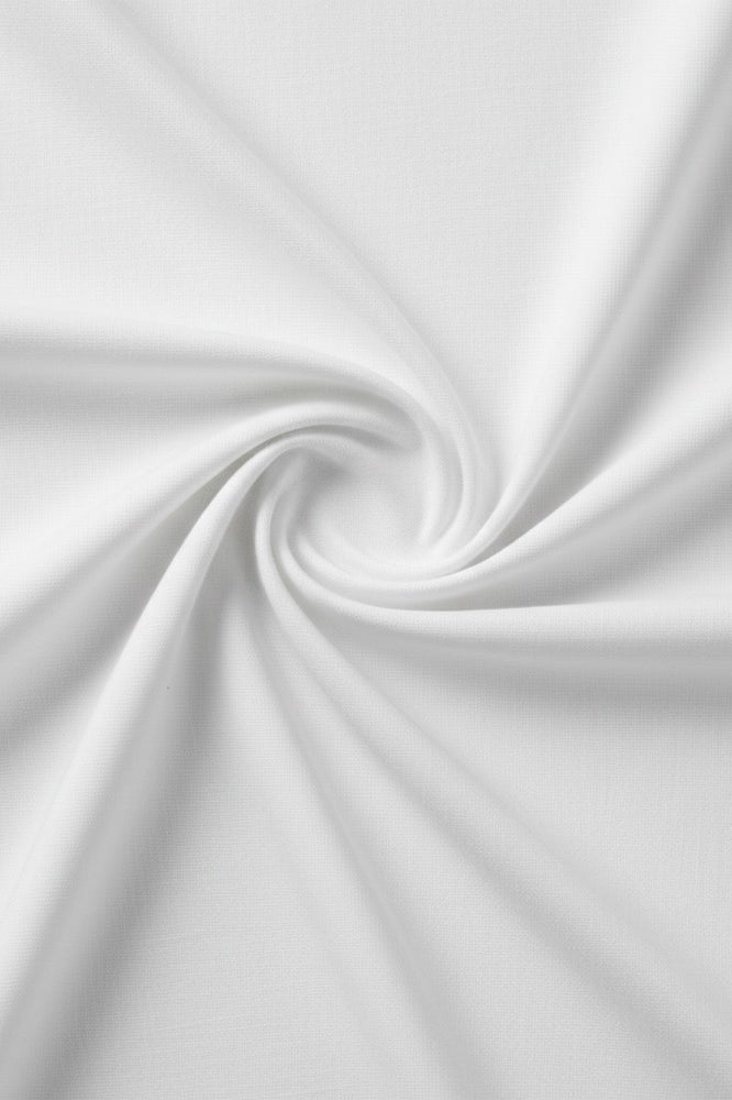 White cotton fabric for classic couple sleep sets and all season wear.