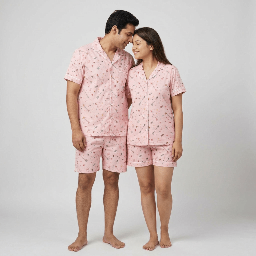 Pajama Tribe XO Arrow Love his and her pajama set