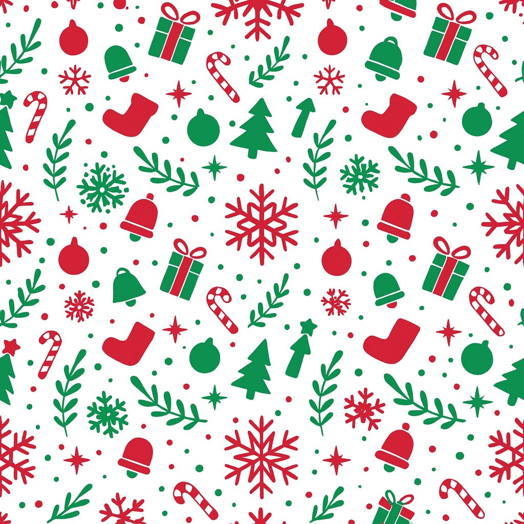 Holiday Cheer cotton fabric for Christmas pajamas, cosy night suits and festive family lounging.