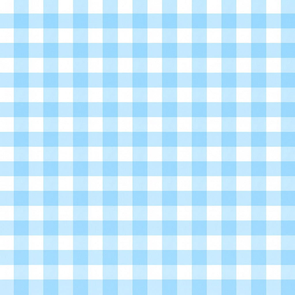 Blue gingham checks cotton fabric for timeless night suits, daily loungewear and coordinated family pajamas.