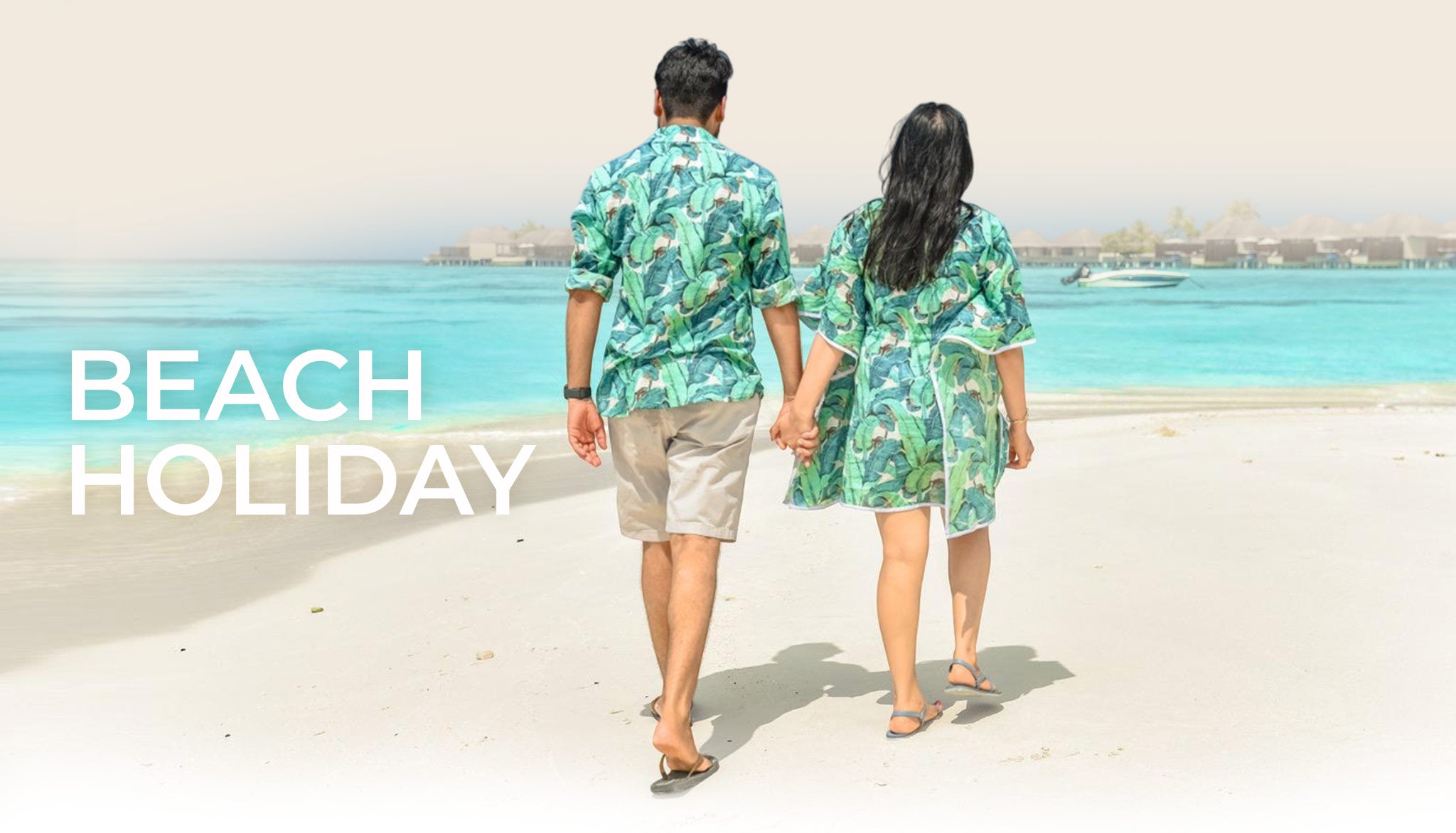Couple in matching outfit