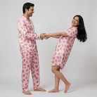 Berrylicious his and her pajama set worn together