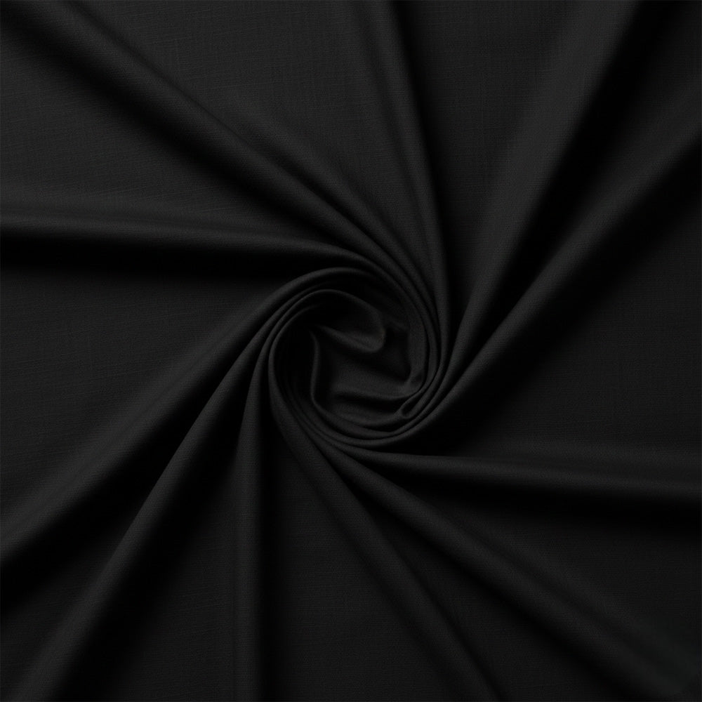 Black cotton fabric for timeless matching couple nightwear.