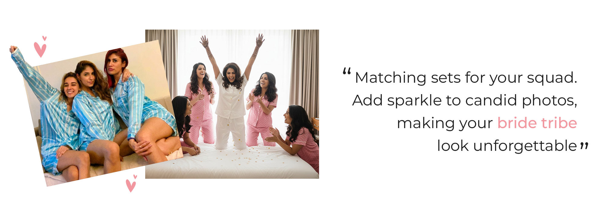 Image of matching outfits for a bride tribe
