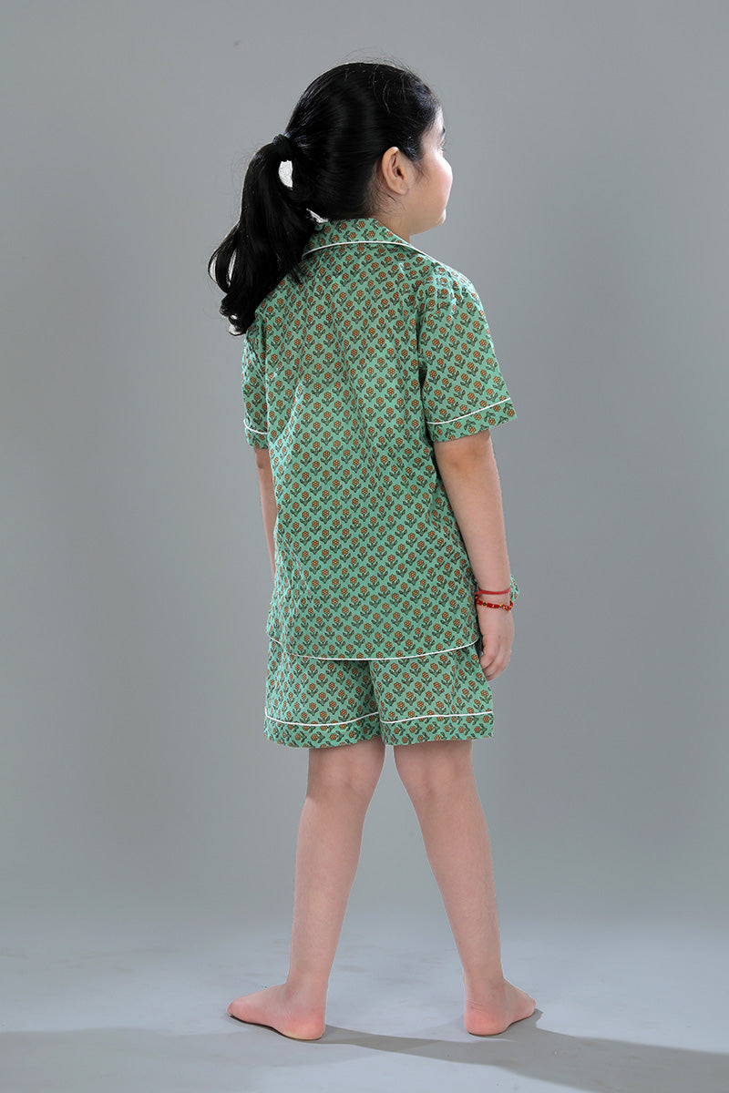Short Sleeve Shirt + Shorts — back