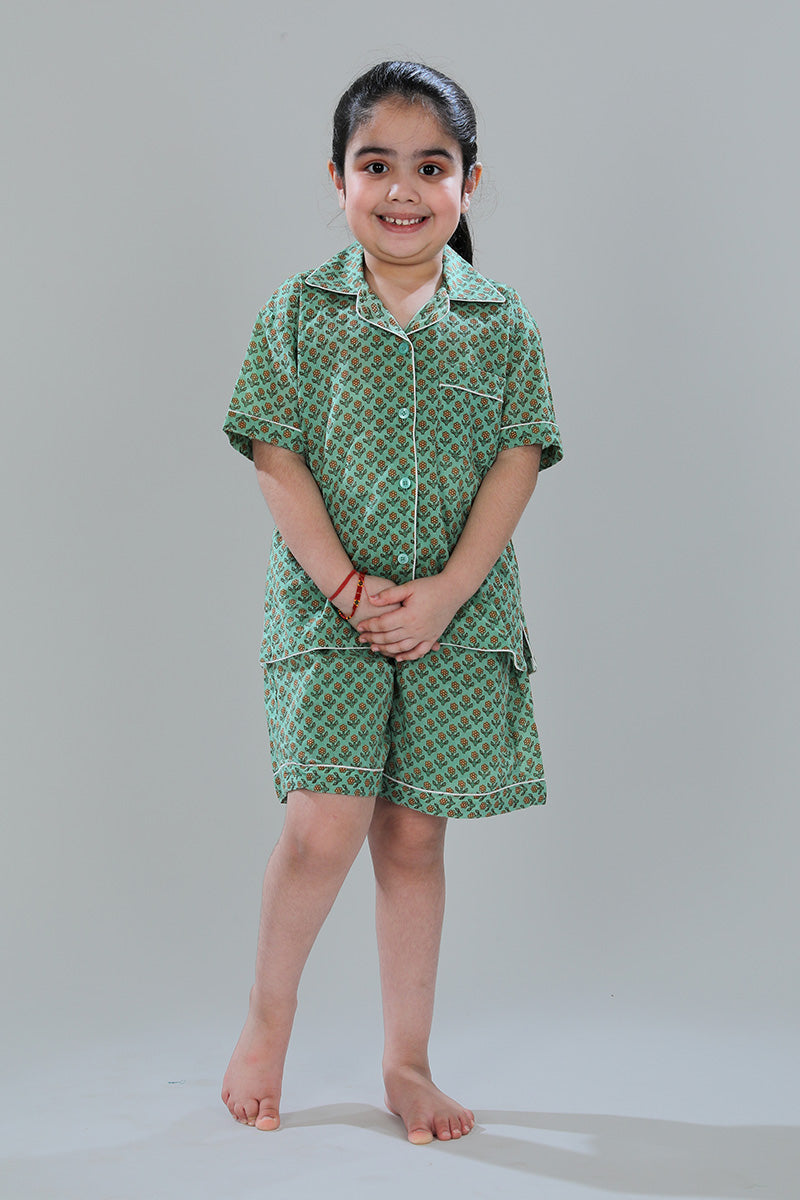 Short Sleeve Shirt + Shorts — front
