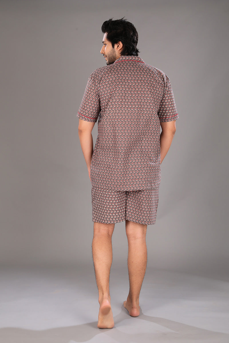 Short Sleeve Shirt + Shorts — back