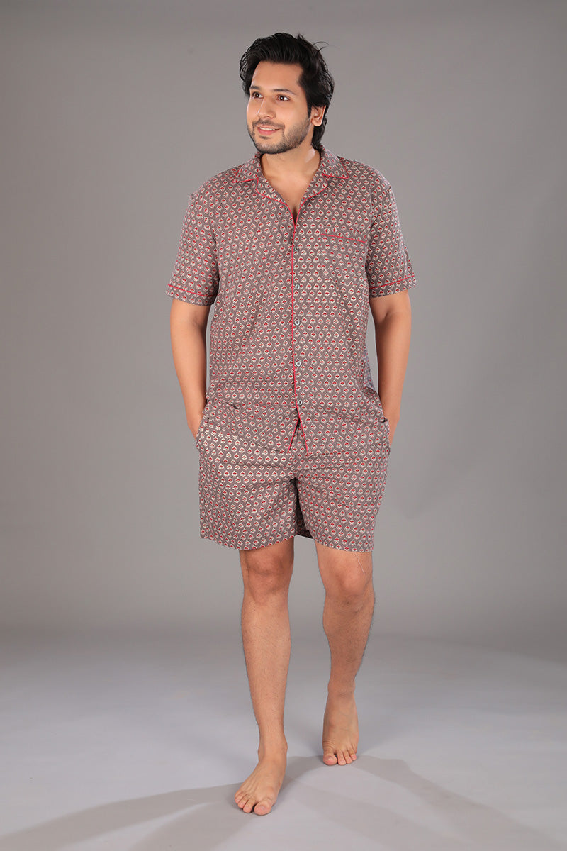 Short Sleeve Shirt + Shorts — front