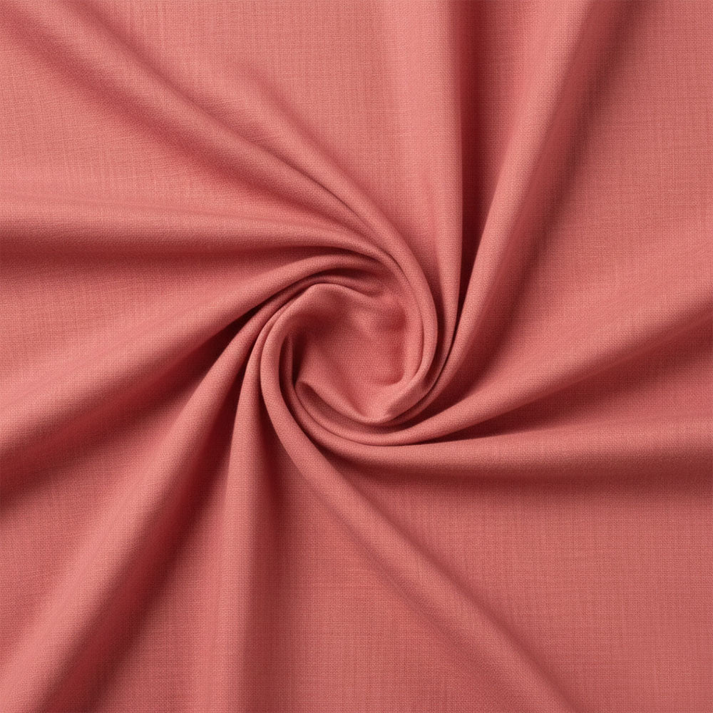 Coral rose cotton fabric for vibrant matching couple lounge wear.