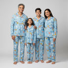 Digital love icons print family comfort wear pajamas