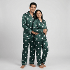 Pajama Tribe Disco Frenzy matching couple pajamas