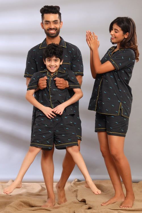 Black Pajamas for Family