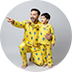 Matching father son pajamas