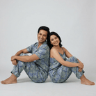 Pajama Tribe Flower Bed matching couple pajamas