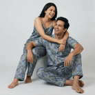 Flower Bed couple nightwear set worn together