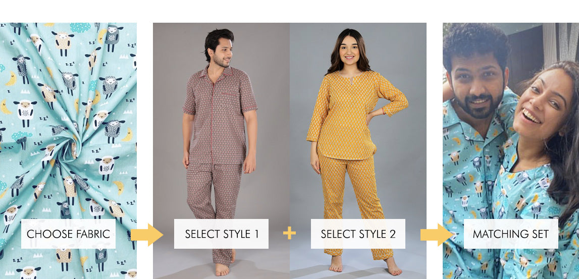 Matching Nightdress for Couples BFFs
