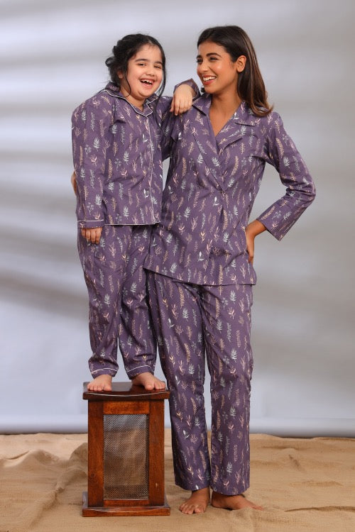 Purple nightsuits