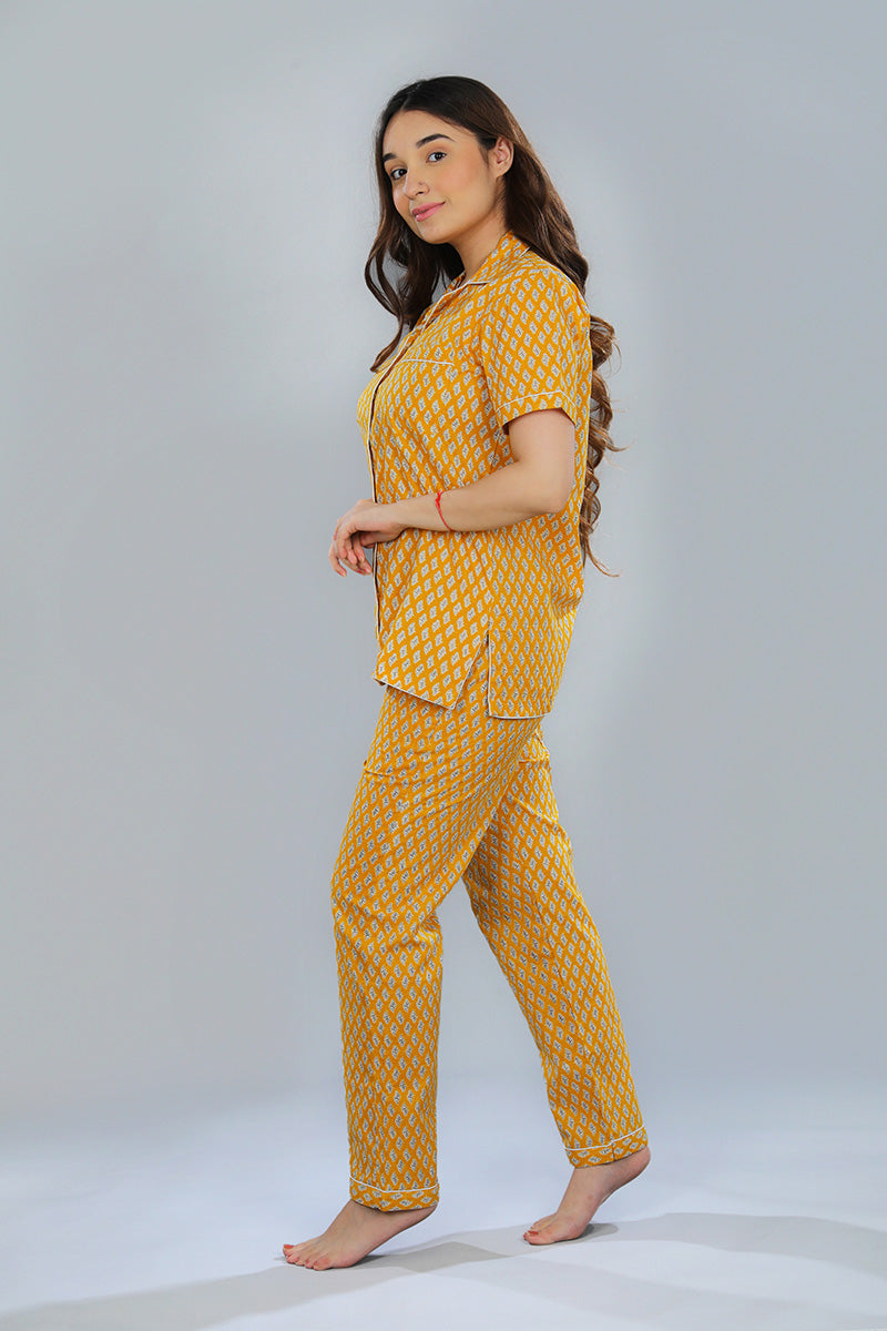 Short Sleeve Shirt + Pajamas — side
