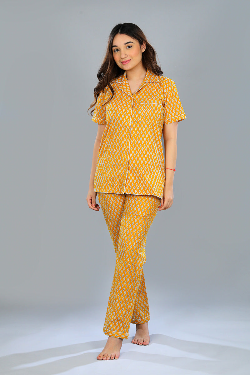 Short Sleeve Shirt + Pajamas — front
