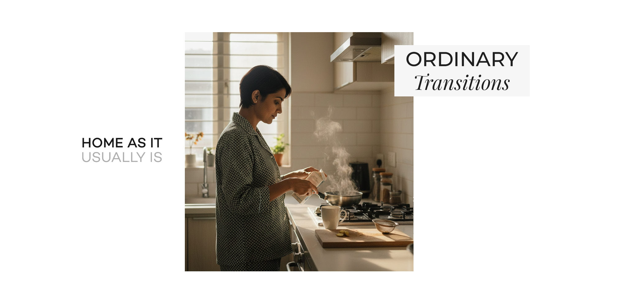 Everyday home routine in comfortable pajamas designed for daily wear