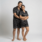 Shining Stars his and her pajama set worn together