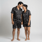 Matching Shining Stars satin shorts set for you and your partner