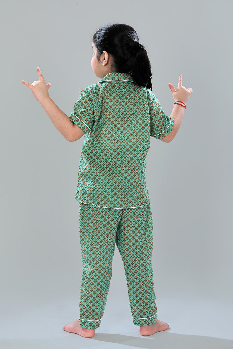 Short Sleeve Shirt + Pajamas — back
