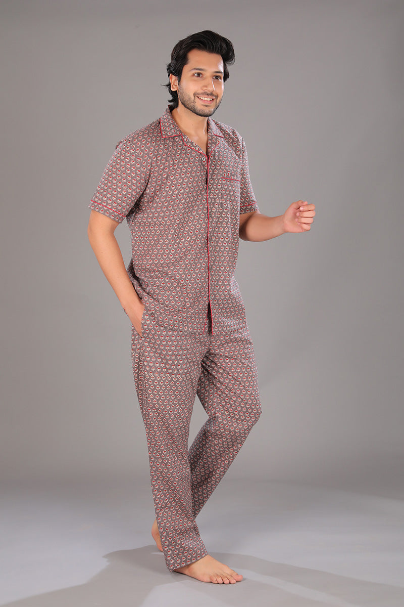 Short Sleeve Shirt + Pajamas — side