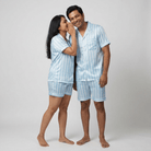 Pajama Tribe Stripe Life couple nightwear set