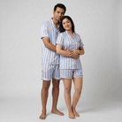 Pajama Tribe Striped Mania couple night suit