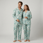 The two of you in matching Tropical Garden full-sleeve night suit