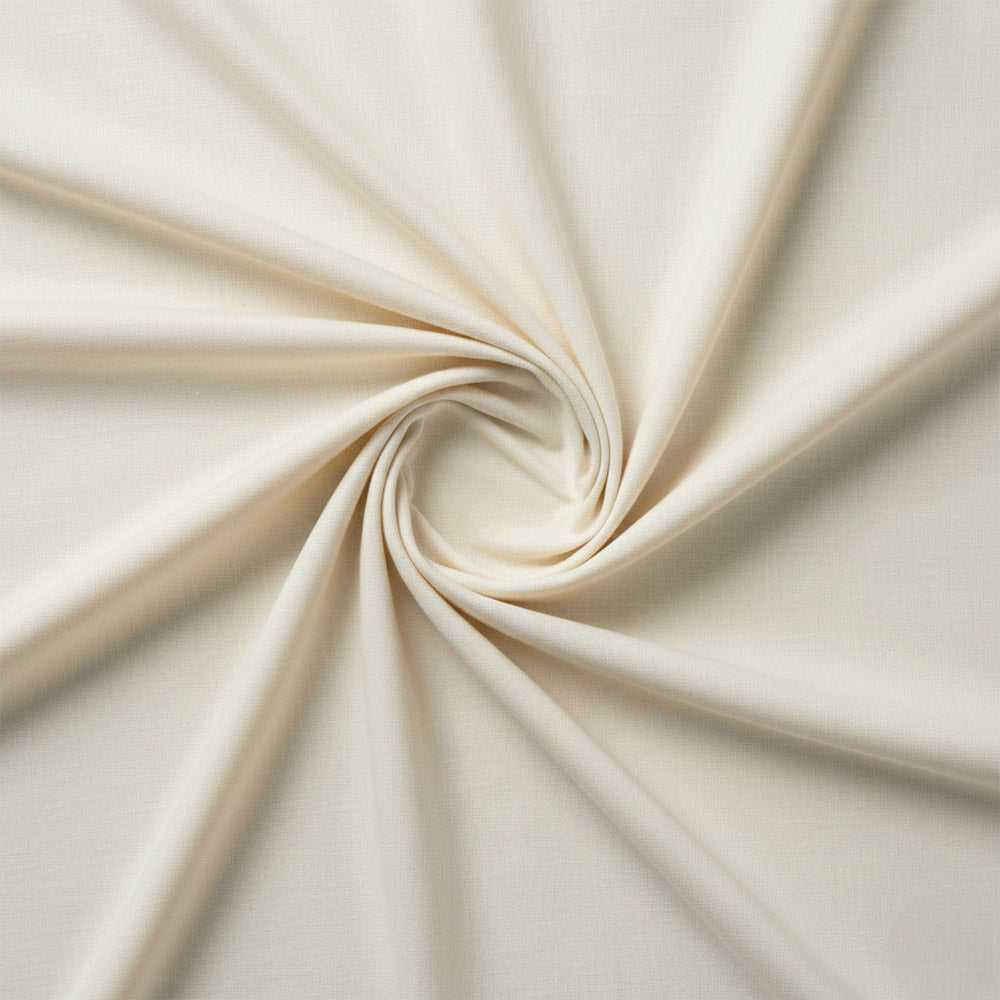 Warm ivory cotton fabric for neutral couple lounge sets and gifting.